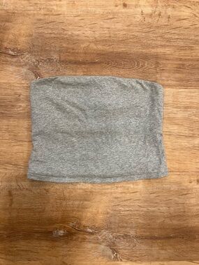 Free People Grey Strapless Tube Top